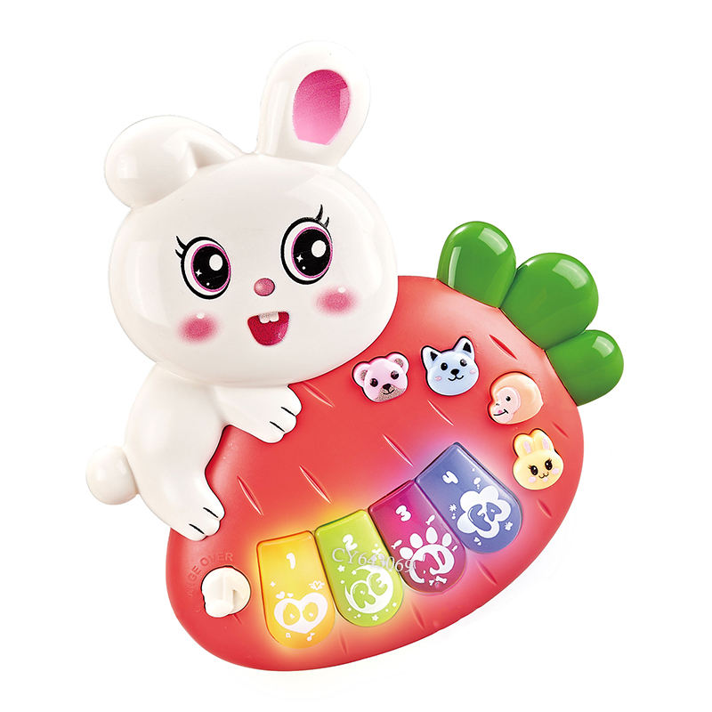 Piano Musical Lapin - vue détaillée